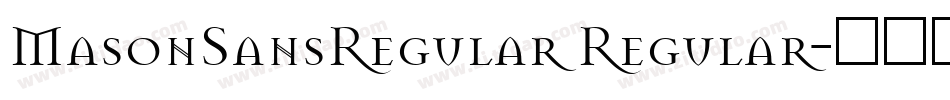 MasonSansRegular Regular字体转换